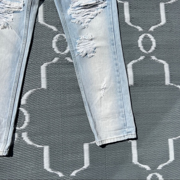 One Teaspoon Awesome Baggies Low Waist Relaxed Tapered Distressed Jeans - Picture 8 of 16